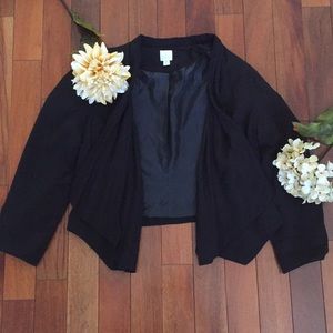 Lauren Conrad Black Open Front Blazer Size 14